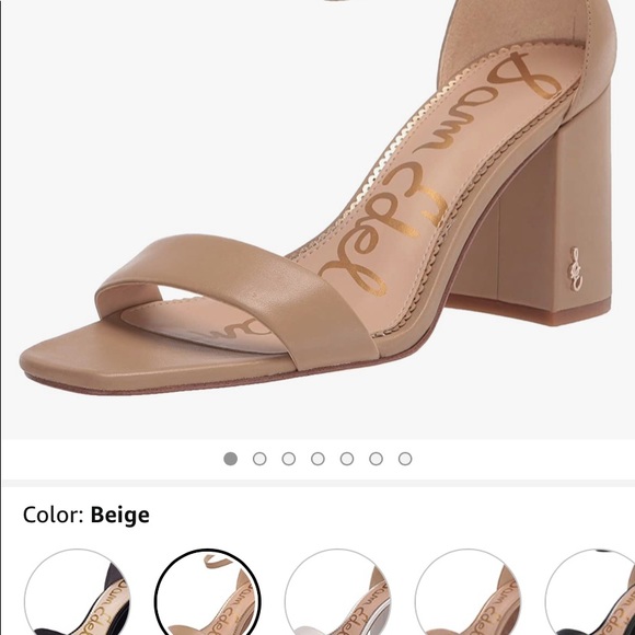 SAM EDELMAN Coral Ginger Spice Chunky heel with ankle strap - Picture 3 of 9